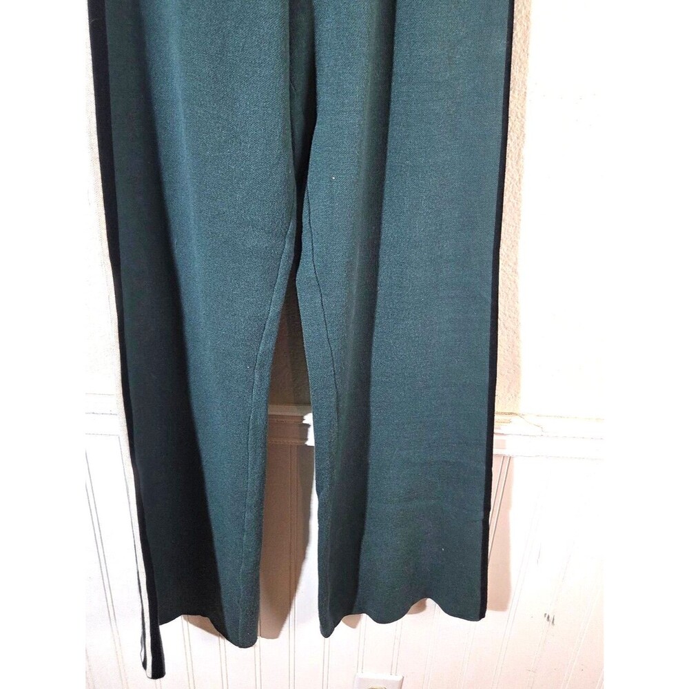 Spiritual Gangster Wide Leg Pants Womens Small Green Knit Lounge Yoga Stretch - Picture 7 of 11